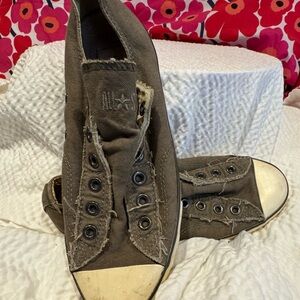 RARE- Converse John Varvatos All Star Low-Top Slip-On Sneakers - Olive Green